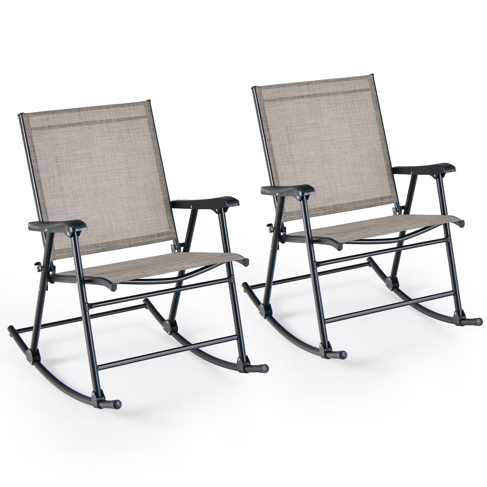 Tangkula Folding Rocking Chair Set of 2